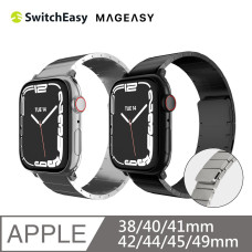 SwitchEasy Maestro M Apple Watch 不鏽鋼鏈 強力磁吸 磁扣式鋼錶帶